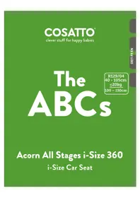 Notice COSATTO ACORN I-SIZE Siège de voiture