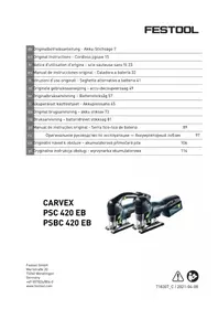 Notice FESTOOL PSC 420 EB-BASIC-4 0 Scie