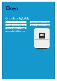 Notice Deye SUN-3K-SG04LP1-EU-SM1 Panneau solaire