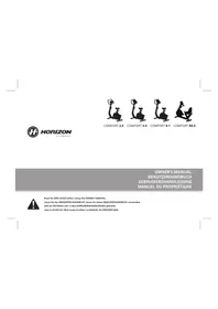 Notice Horizon COMFORT 4.0 Vélo d'appartement