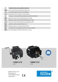 Notice Güde 1200/12V Električna vitel
