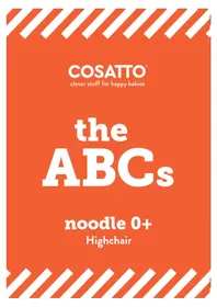 Notice COSATTO NOODLE 0+ Chaise haute