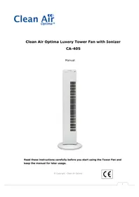 Notice Clean Air Optima CA-405 Ventilateur