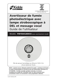 Notice KIDDE P4010ACLEDSCA Détecteur de fumée