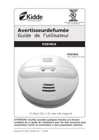 Notice KIDDE PI2010CA Détecteur de fumée