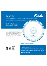 Notice KIDDE P4010ACSCO-WCA Détecteur de fumée
