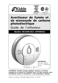 Notice KIDDE CP9000CA Détecteur de fumée