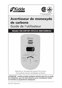 Notice KIDDE 900-0280CA Détecteur de gaz