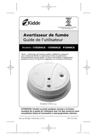 Notice KIDDE P12040CA Détecteur de fumée