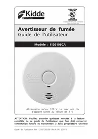 Notice KIDDE I12010SCA Détecteur de fumée