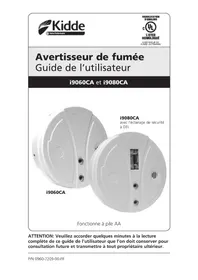 Notice KIDDE I9060CA Détecteur de fumée