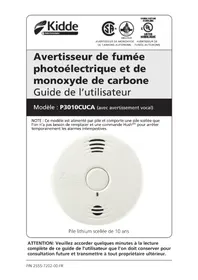Notice KIDDE P3010CUCA Détecteur de fumée