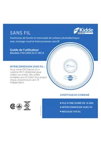 Notice KIDDE P4010LDCS-WCA Détecteur de fumée
