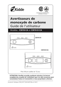 Notice KIDDE C3010D-CA Détecteur de gaz