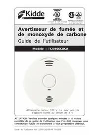 Notice KIDDE I12010SCOCA Détecteur de fumée