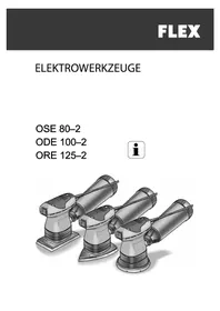 Notice Flex ORE 125-2 Ponceuse
