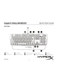 Notice HP HYPERX ALLOY MKW100 Clavier