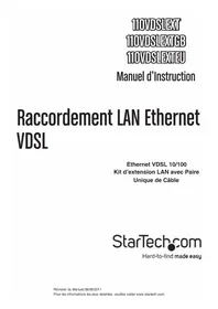 Notice StarTech.com 110VDSLEXTEU Non catégorisé