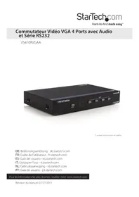 Notice StarTech.com VS410RVGAA Convertisseur audio/vidéo