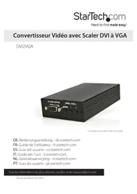 Notice StarTech.com DVI2VGA Convertisseur audio/vidéo