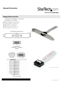 Notice StarTech.com PLATE9MB Câble pour ordinateur et périphérique