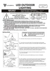 Notice Canarm LBL167A14WACBK Éclairage
