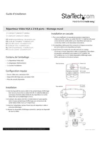 Notice StarTech.com ST122W Extension audio/video