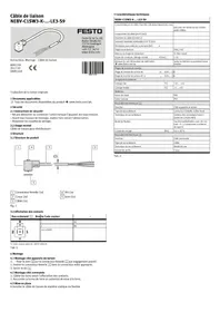 Notice Festo NEBV Câble pour ordinateur et périphérique