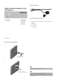 Notice Festo NEDU-L1R2-R3L1G12M22-5L1-1L2-P-N-R3U1G12 Câble pour ordinateur et périphérique