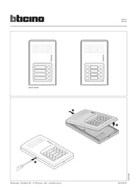 Notice BTICINO 343101 Interphone