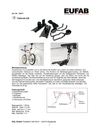 Notice Eufab 16411 Porte-vélo