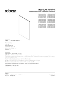 Notice Robern CB-MODM1640FP Non catégorisé