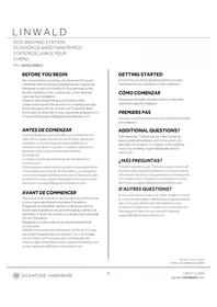 Notice Signature Hardware LINHWALD 484621 Lavabo