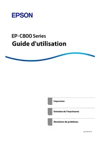 Notice EPSON WORKFORCE PRO EM-C800R Imprimante