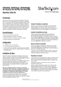 Notice StarTech.com ST124L Non catégorisé