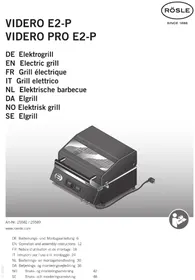 Notice Roesle VIDER PRO E2-P Plaque de grill