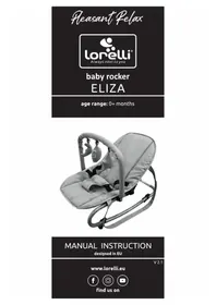 Notice Lorelli ELIZA LUXE Balançoire pour bébé
