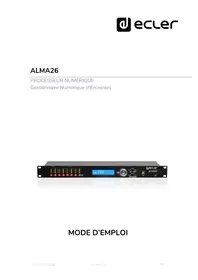 Notice Ecler ALMA26 Processeur