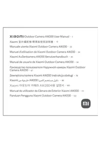 Notice Xiaomi OUTDOOR CAMERA AW200 Caméra de surveillance