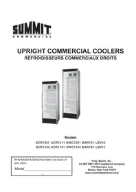 Notice Summit SCR1154 Réfrigérateur