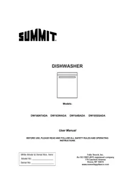 Notice Summit DW186NTADA Lave-vaisselle