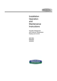 Notice Marvel MS24RAS4LW Réfrigérateur