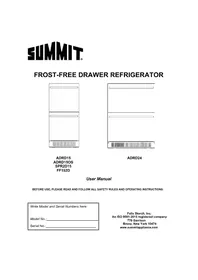 Notice Summit ADRD24 Réfrigérateur