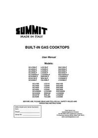 Notice Summit GC431W Cuisinière