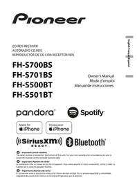Notice PIONEER FH-S701BS Autoradio