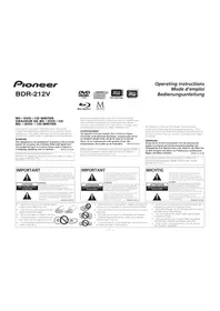 Notice PIONEER BDR-212V Non catégorisé