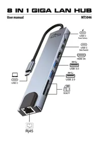 Notice Media-Tech GIGA LAN HUB MT5046 Autres accessoires informatique