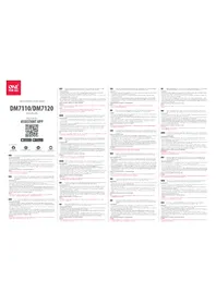 Notice ONE FOR ALL DM 7120 Support écran plat