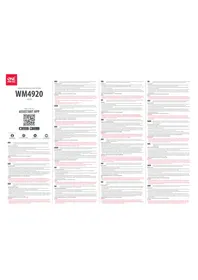 Notice ONE FOR ALL WM 4920 Support mural