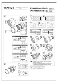 Notice TAMRON SP 150-600MM F/5-6.3 DI VC USD G2 Objectif